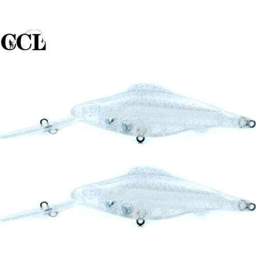 CCLTBA 10pcs/lot Deep-water Unpainted Minnow Wobblers 12.5cm 12.5g Crankbait Fishing Bait Artificial Hard Lures DIY Tackle