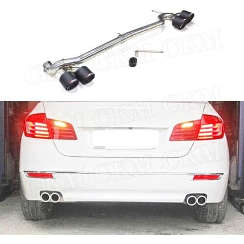 For BMW 5 Series F10 F18 Changed To M5 Bumper Four Out Exhaust Tail Throat And for BMW 520 523 525 528 530 M sport M tech Style