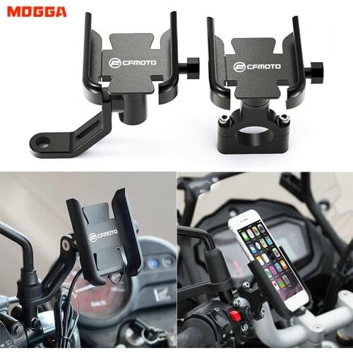 For CFMOTO 150NK 250NK 400NK 650NK 150 250 400 650 NK 250SR 650MT Motorcycle Handlebar Cell Phone Holder GPS Stand Bracket Black