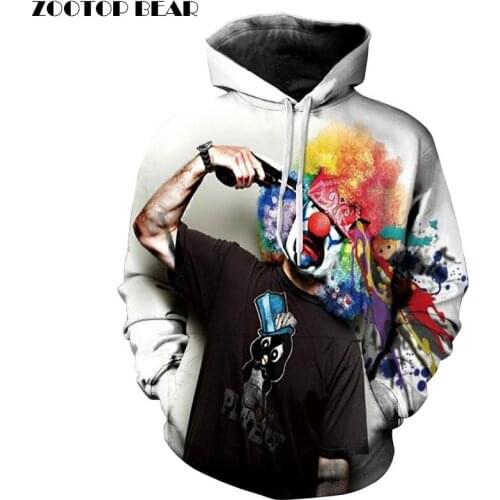 Joker Pritned 3D Hoodies Men Women Sweatshirts Funny Pullovers 6XL Plus Casual Tracksuits Quality Brand Male Hoodie ZOOTOP BEAR