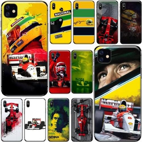 Racing Ayrton Senna Phone Case for iPhone 11 12 pro XS MAX 8 7 6 6S Plus X 5S SE 2020 XR