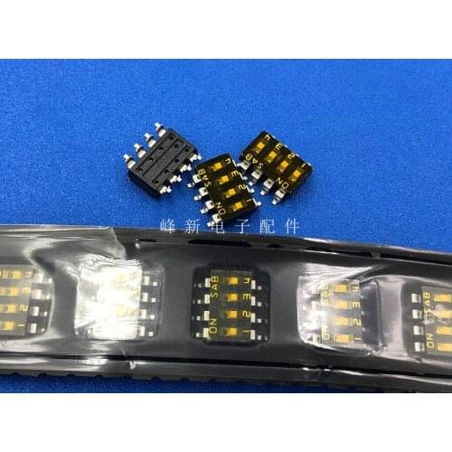 LSM704-E Taiwan SMD 8-pin 4P4-bit dial code switch 2.54mm flat dial coding IC switch 4-way switch