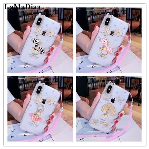 Fashion Diamond Finger Hold Ringer Stand Phone Cases Cover For Samsung S9 S8 S10 Plus S7 edge Note 10 9 8 5 Soft TPU Back Case