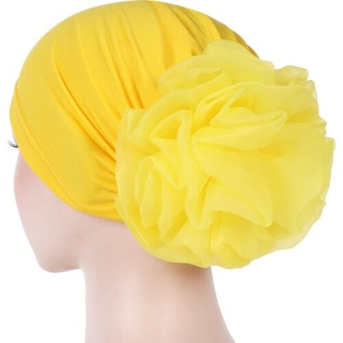 New Muslim Inner Hijab Hijab Islamic Caps Hijab Caps Turban for Womens Casual Soft Women Chemo Hat Head Wrap Flower