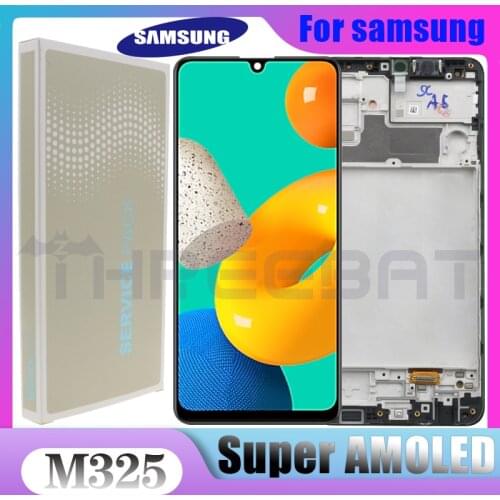 New Original 6.4" AMOLED LCD For Samsung Galaxy M32 M325F M325F/DS M325 LCD Display Touch Screen Digitizer Assembly Replacement