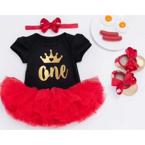Newborn Infant Girls Clothes Set Birthday Party Baptism Baby Girls Clothing Summer Princess 3Pcs/Set Lovely Cute Girls Outfits