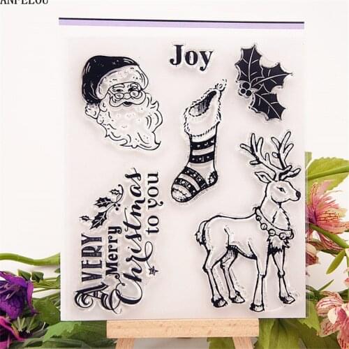 PANFELOU leaves the old man Transparent Silicone Rubber Clear Stamps cartoon for Scrapbooking/DIY Easter wedding album