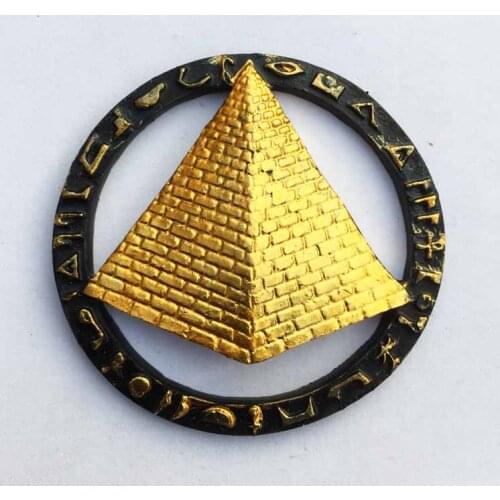 QIQIPP Egyptian pyramids, ancient Egyptian characters, picture words, tourist souvenirs, magnetic stickers