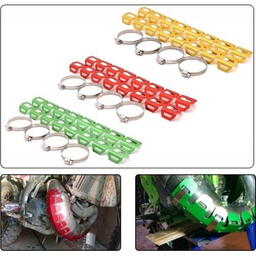 Motorcycle Exhaust Pipe Heat Shield Multi-color High-strength Aluminum Alloy Thermal Protection Shield