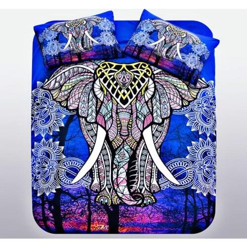 Bohemian Comforter Bedding Sets Duvet Cover Set Elephant National Style King Size Bedding Set
