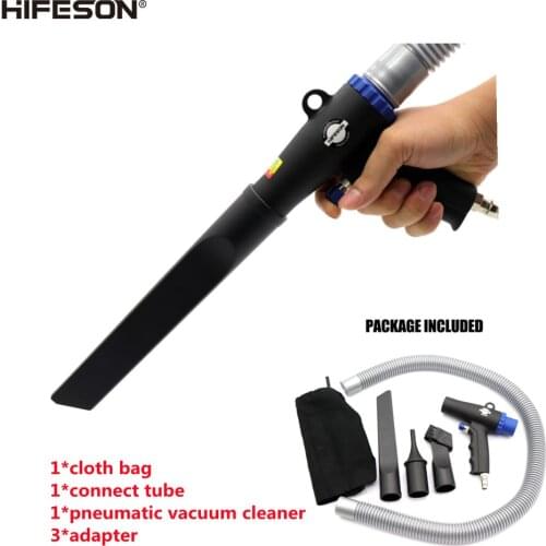 HIFESO High Pressure 2 in 1 Air Duster Compressor Blow / Suction Gun Pistol Type Pneumatic Cleaning Tool Energy-Saving