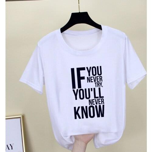 Woman Clothes philosophy Letter Printed T-shirt Leisure Tops Tshirt Ladies Fashion Female T Shirt Women Short Sleeve O-neck Tee