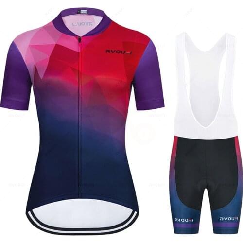 2021 Woman Cycling Set Triathlon Bicycle Clothing Breathable Summer Team Mountain Cycling Clothes Suits Ropa Ciclismo Sport Wear