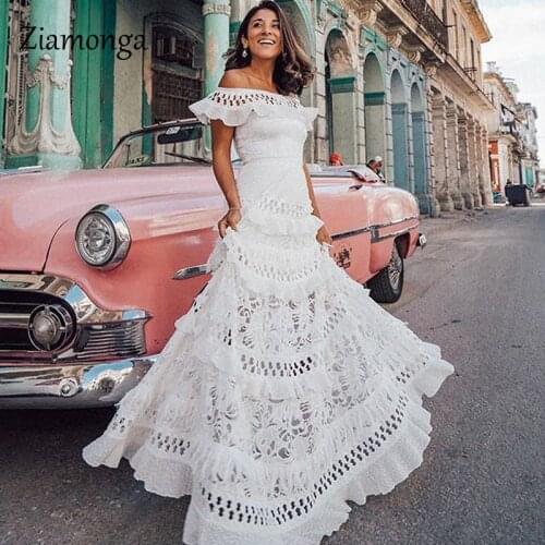 Ziamonga Court Train Sheer Mesh Europe Wedding Mermaid Dresses Short Sleeve Lace Appliques Illusion Vintage Wedding Lace Dress