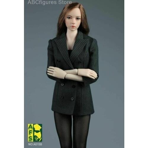 1/6 Female Business Uniform Slim Suit Clothes Model AFS A015 Fit 12" PH Figure Model