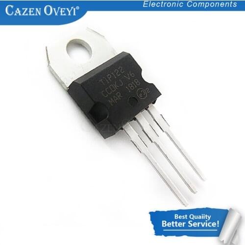 10pcs/lot TIP122 TO-220 5A 100V In Stock