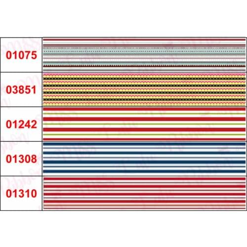 16mm-75mm Rainbow Horizontal Stripes Geometric Printed Grosgrain/Foe Ribbon DIY Christmas Party Decor Hair Bowknots 50yards/roll