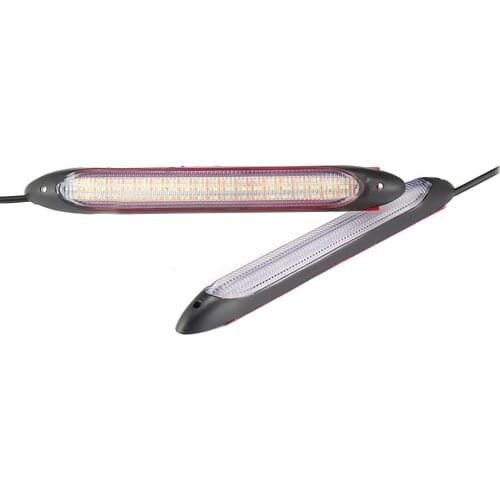 2pcs 12V 12W Car LED Daytime Running Drive Lights Waterproof DRL Car Bulb White Orange Dual Color Light Lamp