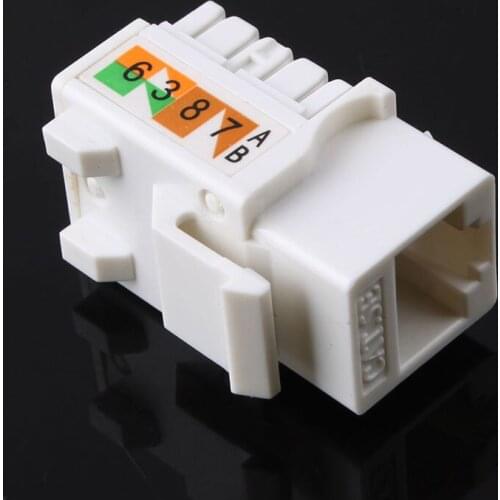 2pcs Cat5E 110 Punch Down Keystone Jack RJ45 CAT5 Network #53046