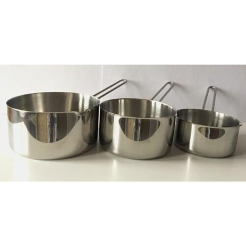 3'lü Steel Creamer 12cm-14cm-16cm