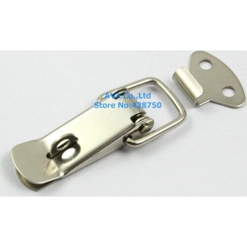 4 Box Chest Case Spring Loaded Stainless Steel Draw Toggle Latch Hasp