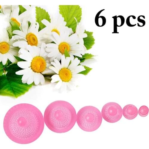 6PCS Embossing Mold Flower Cookie Sunflower Plunger Cutter Sugarcraft Fondant Cake Tool Cake Decorating Tools Baking Tools