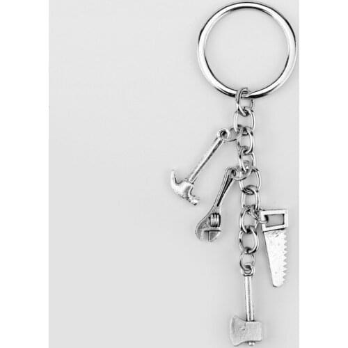 MQCHUN Newest The Walking Dead Keychain Ax Saws Hammer zombie charm Key Ring Jewelry Alloy Custom Key Chain Gift for Fans -50