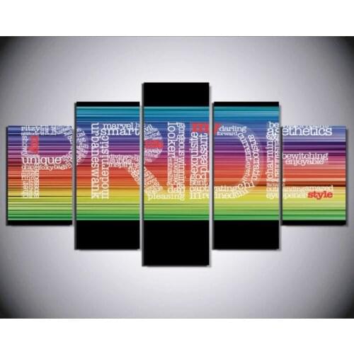 Letter Pride Modern Artwork Unframed Spray Painting Canvas Print Room Decor Print Poster Picture Canvas Free Shipping