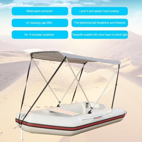 Kayak Awning Canopy Multifunctional Foldable Boat Tent Top Cover Inflatable Boat Kayak Accessories UV protection Boat Awning