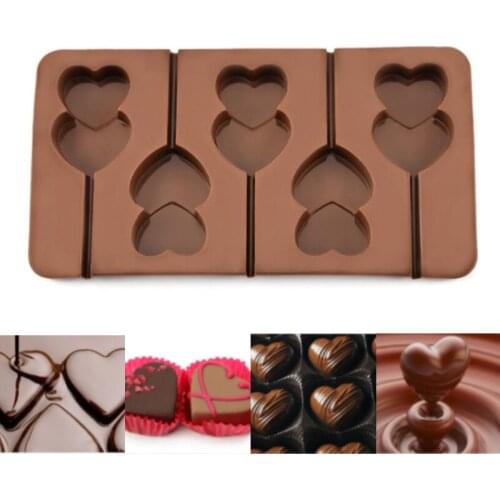 New Silicone Chocolate Mold 5 Shapes Baking Tools Chocolate Baking Tools Non-stick Silicone Jelly And Candy Mold 3D Mold DIY