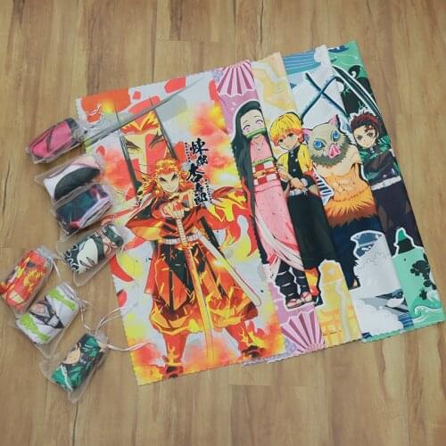 NEW 35*75CM Anime Demon Slayer Hashibira Inosuke Hashibira Inosuke Rengoku Kyoujurou Washcloth wash face towel Model toys Gift