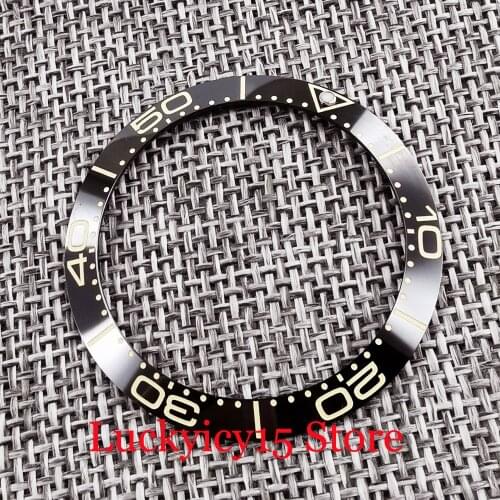 New Black/Blue 38mm Watch Bezel Ring Insert Fit 40mm Automatic Watch