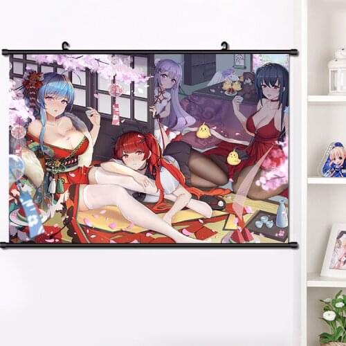 NEW Cute Anime Games Azur Lane USS Honolulu HD Wall Scroll Painting Poster Home Decor Collectible Decorative Art Gifts 40*60 cm