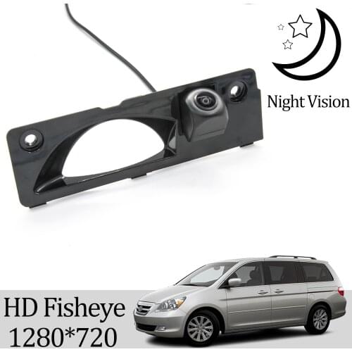 Owtosin HD 1280*720 Fisheye Rear View Camera For Honda Odyssey 2000 2001 2002 2003 2004 2005 2006 2007 2008 Elysion RL3 Car