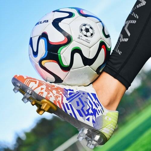 R.xjian brand mens football shoes TF/FG childrens football shoes non-slip shoes training size 30-47