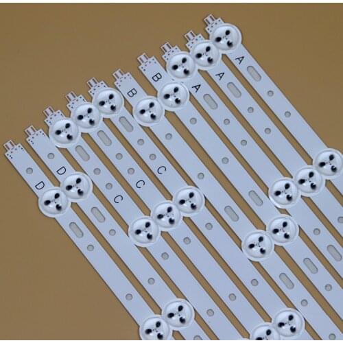 TV LED Light Bars For Philips 40PFL3208T/60 40PFL3208H/12 40PFL3108T/60 40PFL3078/12 Backlight Strip Kit LED Lamps Lens 10 Bands