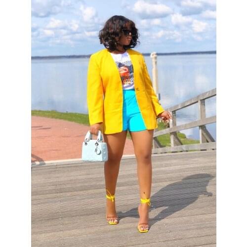 RMSFE 2021 Women Autumn And Winter New Long Sleeve Fashion Slim Solid Color Cardigan Side Split Button Outwear