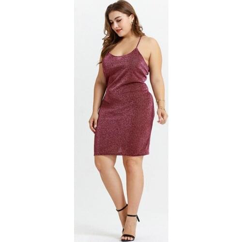 Women Dress Sexy Backless Elegant Spaghetti Strap Sexy Party Dress Casual Nightclub Dress Knitting For Summer Plus Size XXXL