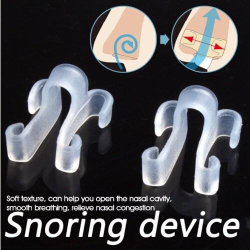 1/2PCS Anti Snoring Anti Snore Nose Clip Silicone Snoring Solution Device Snore Stopper Sleeping Aid Nasal Dilators Health Care