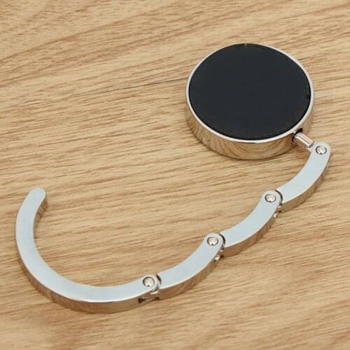 1PCS Portable Hook Holder Table Hook Unique Bag Parts Accessories Fashion Folding Crystal Alloy Purse Handbag Bag Hanger