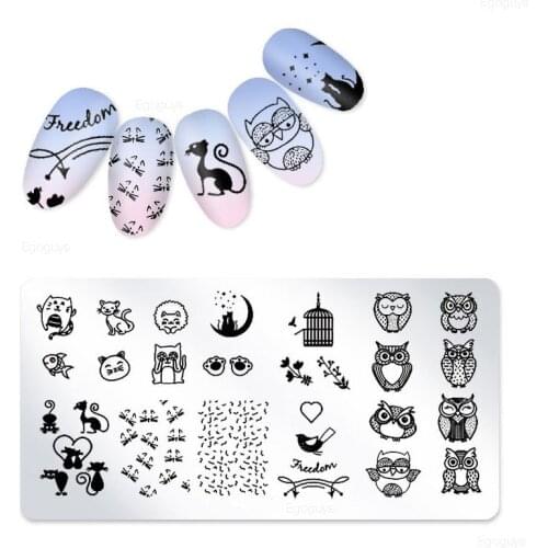 1 Pcs Nail Stamping Plates Template Flower Nail Art Stamp Stamping Image Plate Printing Stencil Nails Tool For Polish Gel