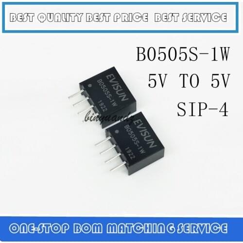 10PCS/LOT B0505S-1W 5V to 5V converter DC DC power module converter 1000VDC Isolation