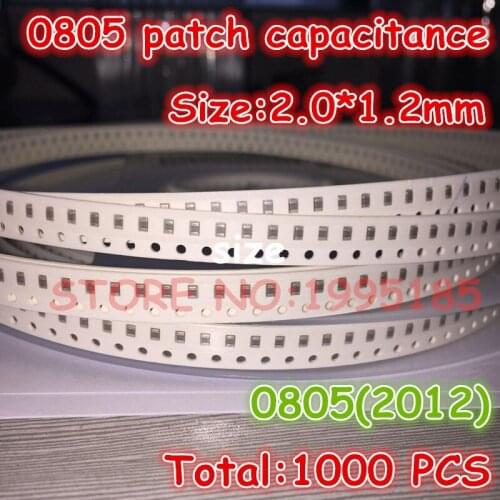 1000Pcs/Lot 56pF NPO Error +-5% 50V 0805(2012) SMD Thick Film capacitance