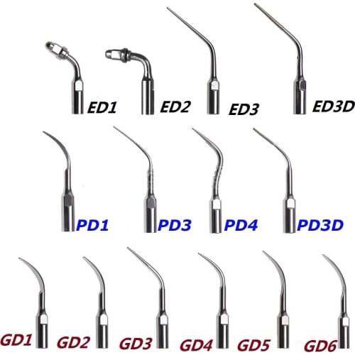 14 Types PD GD Dental Ultrasonic Scaler Scaling Endo Perio Tip Fit DTE SATELEC