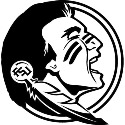 15X15 cm Florida State Decor Motorcycle Vinyl Stickers Decals Black/Silver N1464