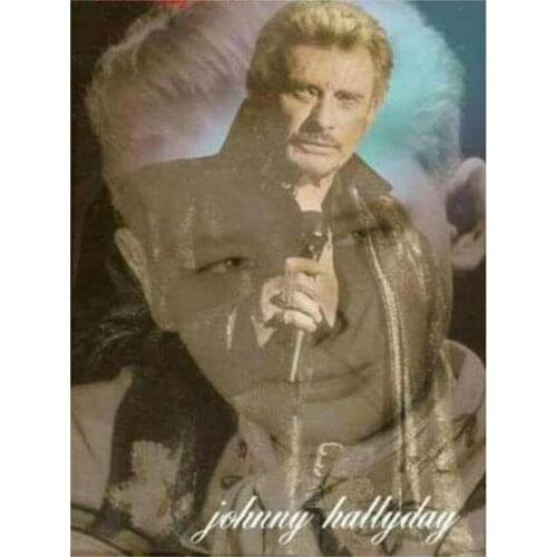 5D DIY Diamond Painting Cross Stitch Famous Star Johnny HallyDay Diamond Embroidery Mosaic Home Decoration Handcraft Gift
