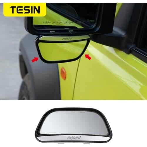 TESIN Car Rearview Mirror View Auxiliary Blind Spot Mirror Wide Angle Side Rear Mirrors For Suzuki Jimny 2019 2020 Accessories