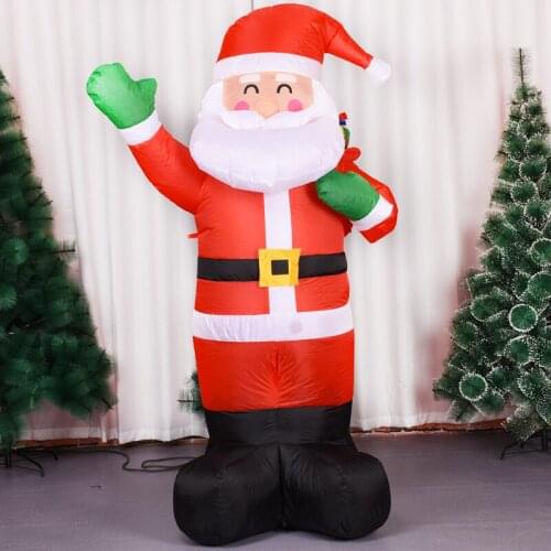 Big Inflatable Santa Claus Model Doll Christmas Suit Decoration Yard Prop For Xmas New Year Party Decor Navidad Ornament
