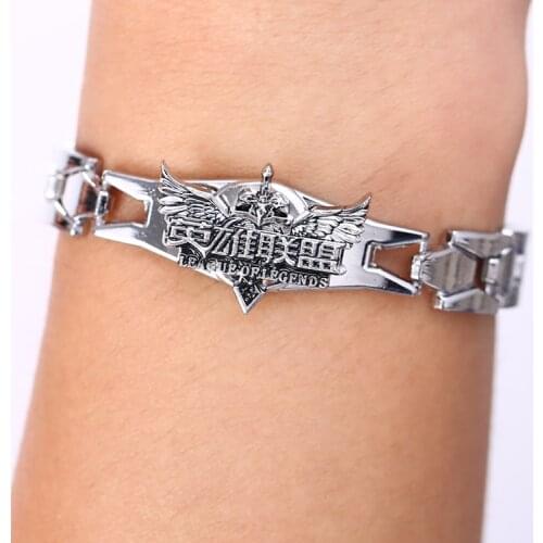 Game LOL Bracelets Men Jewelry stainless steel Accessories For Men pulseira masculina