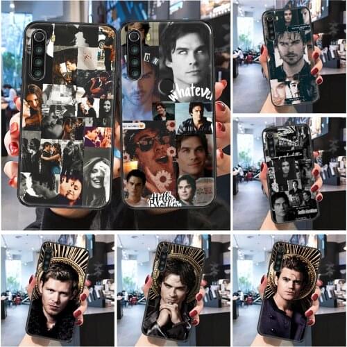 The Vampire Diaries Damon Salvatore Phone case For Xiaomi Redmi Note 7 7A 8 8T 9 9A 9S 10 K30 Pro Ultra Frosted black trend